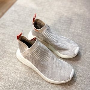 rare Adidas slip on NMDs nude